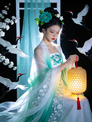 古風(fēng)仙俠人像攝影清冷少女