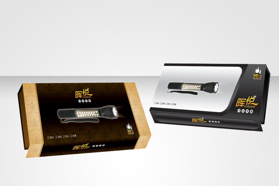 鋁合金LED手電筒包裝設計