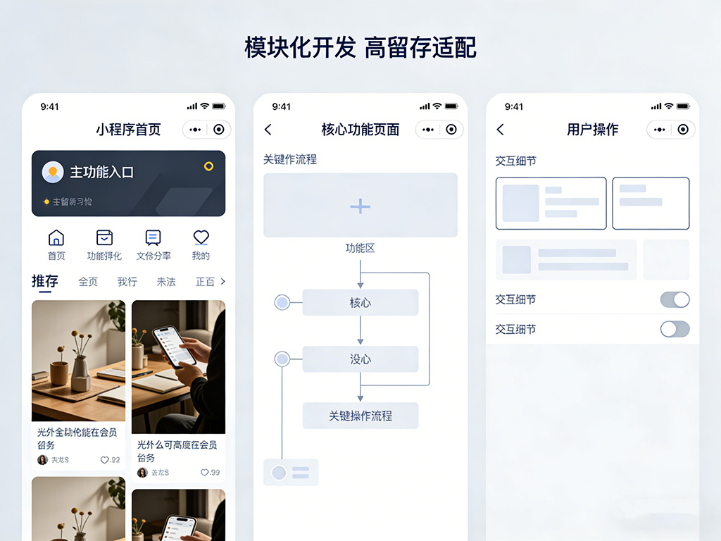 福州小程序開發(fā)干貨，功能模塊化+用戶留存技巧賦能企業(yè)增長